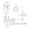 Scanstrut DS30-S Vertical Cable Seal - Stainless Steel