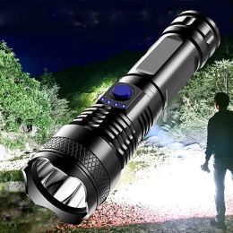 USB Chargeable Strong Light Handheld Flashlight;  Suitable For Camping Backpacking Hiking