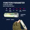 Super Bright LED Flashlight Fixed Focus L2 Lighting White Red Blue Purple Side Light Fishing Searching Camping Lantern