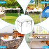 Patio Folding Camping Table Aluminum Adjustable Portable Outdoor Indoor