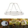 1pc Portable Toaster Rack; Outdoor Camping 4 Slice Toaster Tray Kit For Gas Hob Cooker; Folding Design