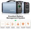 300W Solar Generator; 60000mAh Portable Power Station Camping Potable Generator; CPAP Battery Recharged by Solar Panel/Wall Outlet/Car; 110V AC Out/DC