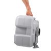 5 Gallon Portable Toilet; Flush Potty; Travel Camping Outdoor-cold gray