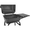 26" Mini Barrel Charcoal Grill with Side Racks; Black