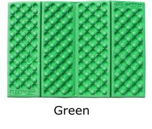 Outdoor Portable 6 Color Foldable Hiking EVA Camping Mat Waterproof Picnic Cushion Beach Pad Durable Folding Seat Chair (Color: Green, size: One Seat)