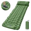 Outdoor Camping Sleeping Pad Inflatable Mattress With Pillows Ultralight Air Mat Built-in Inflator Pump For Travel Hiking