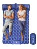 MYFYU Sleeping Pad for Camping 2 Person; Foot Press Inflatable Tents for Camping with Pillow;  Waterproof Air Mattress Camping for Backpacking Traveli