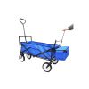 Extra Large Collapsible Garden Cart with Removable Canopy;  Folding Wagon Utility Carts with Wheels and Rear Storage;  Wagon Cart for Garden;  Camping