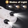 Headlights for croc;  2Pcs croc lights for shoes;  light up croc charms for Dog Walking;  Handy Camping; Waterproof; 3 Modes croc lights