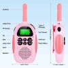 2pcs ZILIEEN Rechargeable Kids Walkie Talkies With 3km Range; 2 Way Radio For Outside; Camping; Hiking