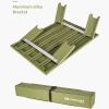 Outdoor Mini Portable Folding Table Aluminum Alloy Table Army Green Foldable Picnic Camping Table