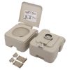 5 Gallon Portable Toilet, Flush Potty, Travel Camping Outdoor XH