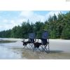 Oversized Heavy Duty Camping Chairs 2 Pack;  Padded Compact Folding Portable Chair with Cooler Cup Holder Side Pocket for Outdoor Sports Lawn Backyard